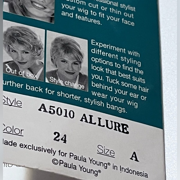 Paula Young Wig ALLURE A5510 A Loose Cutls Blonde Hair Wig - Picture 2 of 7